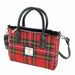 Harris Tweed Brora Small Tote - Compact Wool Tote Bag - Heritage Of Scotland - Royal Stewart (COL024)