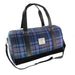 Harris Tweed Clyde Weekend Bag – Spacious Wool Travel Holdall - Heritage Of Scotland - Blue & Purple Stewart Tartan (COL143)