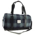 Harris Tweed Clyde Weekend Bag – Spacious Wool Travel Holdall - Heritage Of Scotland - Grey/Black Tartan (COL095)