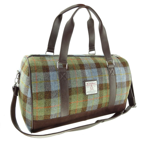 Harris Tweed Clyde Weekend Bag – Spacious Wool Travel Holdall - Heritage Of Scotland - Macleod Tartan (COL015)