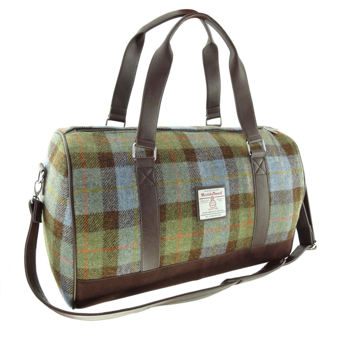 Harris Tweed Clyde Weekend Bag – Spacious Wool Travel Holdall - Heritage Of Scotland - Macleod Tartan (COL015)