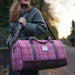 Harris Tweed Clyde Weekend Bag – Spacious Wool Travel Holdall - Heritage Of Scotland - Macleod Tartan (COL015)