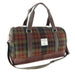 Harris Tweed Clyde Weekend Bag – Spacious Wool Travel Holdall - Heritage Of Scotland - Rust Check (COL059)