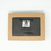 Harris Tweed Coin Purse - DARK BROWN BARLEYCORN / YELLOW - Heritage Of Scotland -