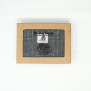 Harris Tweed Coin Purse - GREY & RED CHECK / MAROON - Heritage Of Scotland -