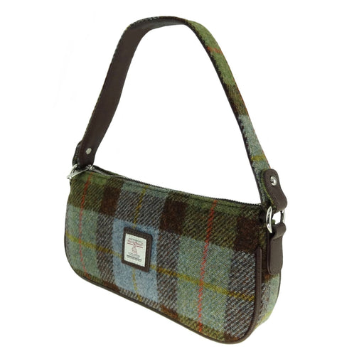 Harris Tweed Duchray Baguette Bag - Classic Tartan Shoulder Bag - Heritage Of Scotland - MacLeod Tartan (COL015)