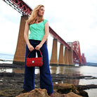 Harris Tweed Duchray Baguette Bag - Classic Tartan Shoulder Bag - Heritage Of Scotland - MacLeod Tartan (COL015)