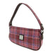 Harris Tweed Duchray Baguette Bag - Classic Tartan Shoulder Bag - Heritage Of Scotland - Pink Check (COL103)