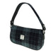 Harris Tweed Duchray Baguette Bag Grey/Black Tartan - Heritage Of Scotland - GREY/BLACK TARTAN