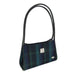 Harris Tweed Fiddich Small Handbag - Classic Tweed Shoulder Handbag - Heritage Of Scotland - Blue with Turquoise Overcheck (COL119)