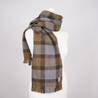 Harris Tweed Fringed Scarf with Fleece Back - MacLeod Tartan - Heritage Of Scotland -