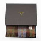 Harris Tweed Fringed Scarf with Fleece Back - MacLeod Tartan - Heritage Of Scotland -