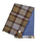 Harris Tweed Fringed Scarf with Fleece Back - MacLeod Tartan - Heritage Of Scotland -