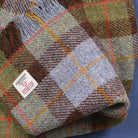 Harris Tweed Fringed Scarf with Fleece Back - MacLeod Tartan - Heritage Of Scotland -