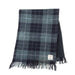 Harris Tweed Fringed Scarf with Fleece Back - Made in UK - Heritage Of Scotland - Grey \ Black Tartan (COL095)
