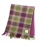 Harris Tweed Fringed Scarf with Fleece Back - Made in UK - Heritage Of Scotland - Heather Check (COL125)