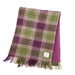 Harris Tweed Fringed Scarf with Fleece Back - Made in UK - Heritage Of Scotland - Heather Check (COL125)