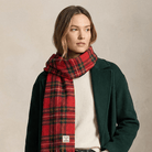 Harris Tweed Fringed Scarf with Fleece Back - Royal Stewart Tartan - Heritage Of Scotland -