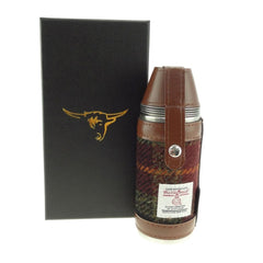 Harris Tweed Hunting Flask - Rust Check (COL059) - Heritage Of Scotland - 