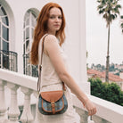 Harris Tweed Ladies Leather Shoulder Bag – Lovat Check & Tan - Heritage Of Scotland - Lovat Check / Tan