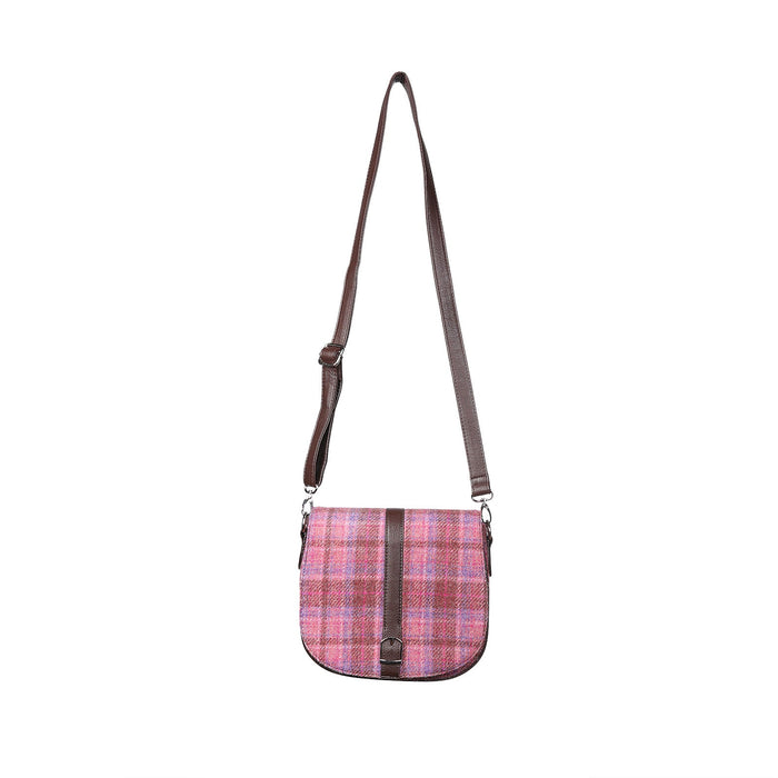 Harris Tweed Ladies Shoulder Bag - Beauly Pink Check - Heritage Of Scotland - PINK CHECK