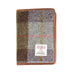 Harris Tweed Leather Passport Cover Lovat Check / Tan - Heritage Of Scotland - LOVAT CHECK / TAN