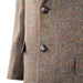 Harris Tweed Men's Wool Jacket - Barra Brown Herringbone - Heritage Of Scotland - BROWN HERRINGBONE