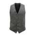 Harris Tweed Men's Wool Waistcoat - Lewis Dk Grey Herringbone - Heritage Of Scotland - DK GREY HERRINGBONE