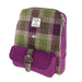 Harris Tweed Naver Backpack – Tartan Travel and Daypack Bag - Heritage Of Scotland - Heather Check (COL125)
