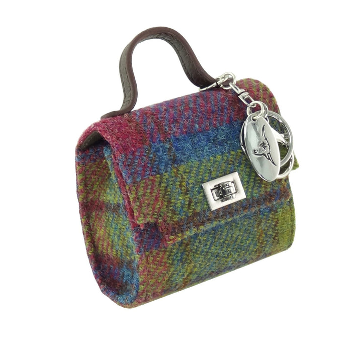 Harris Tweed Nochty Really Wee Bag - Mini Tartan Handbag - Heritage Of Scotland - Multi Colour Tartan (COL046)