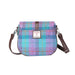 Harris Tweed Shoulder Bag Green & Purple Check - Heritage Of Scotland - GREEN & PURPLE CHECK