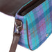 Harris Tweed Shoulder Bag Green & Purple Check - Heritage Of Scotland - GREEN & PURPLE CHECK