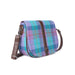 Harris Tweed Shoulder Bag Green & Purple Check - Heritage Of Scotland - GREEN & PURPLE CHECK