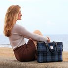 Harris Tweed Spey Tote Bag - Large Adjustable Shoulder Tote - Heritage Of Scotland - MacLeod Tartan (COL015)