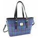Harris Tweed Spey Tote Bag - Large Adjustable Shoulder Tote - Heritage Of Scotland - Purple Multi Check (COL051)