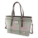 Harris Tweed Spey Tote Bag - Large Adjustable Shoulder Tote - Heritage Of Scotland - Soft Pink Buchanan (COL134)
