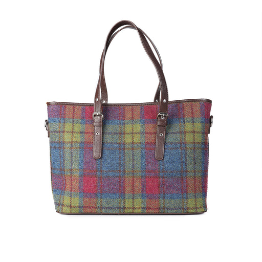 Harris Tweed Tartan Tote Bag - Spey Multi Colour Tartan - Heritage Of Scotland - MULTI COLOUR TARTAN