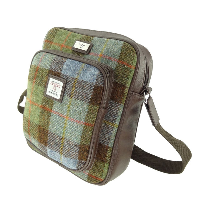 Harris Tweed Tay Travel Bag – Stylish Scottish Day Bag - Heritage Of Scotland - MacLeod Tartan (COL015)