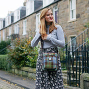 Harris Tweed Tay Travel Bag – Stylish Scottish Day Bag - Heritage Of Scotland - MacLeod Tartan (COL015)