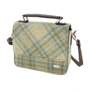 Harris Tweed Thurso Square Shoulder Bag - Stylish Tartan Everyday Bag - Heritage Of Scotland - Beige Stewart (COL132)