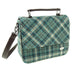 Harris Tweed Thurso Square Shoulder Bag - Stylish Tartan Everyday Bag - Heritage Of Scotland - Blue with Duck Egg and Cream Check (COL121)