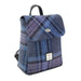 Harris Tweed Tummel Mini Backpack - Small Backpack with Phone Pocket - Heritage Of Scotland - Blue & Purple Stewart Tartan (COL143)
