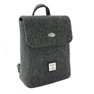 Harris Tweed Tummel Mini Backpack - Small Backpack with Phone Pocket - Charcoal Herringbone (COL001) - Heritage Of Scotland -