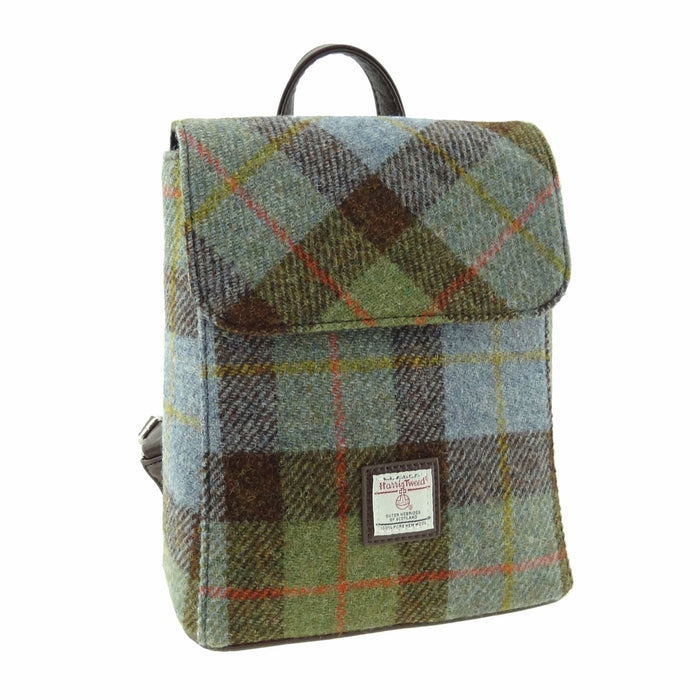 Harris Tweed Tummel Mini Backpack - Small Backpack with Phone Pocket - Heritage Of Scotland - MacLeod Tartan (COL015)
