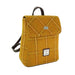 Harris Tweed Tummel Mini Backpack - Small Backpack with Phone Pocket - Heritage Of Scotland - Mustard with Overcheck (COL130)