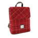 Harris Tweed Tummel Mini Backpack - Small Backpack with Phone Pocket - Heritage Of Scotland - Red Check (COL102)