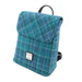 Harris Tweed Tummel Mini Backpack - Small Backpack with Phone Pocket - Heritage Of Scotland - Sea Blue Check (COL092)