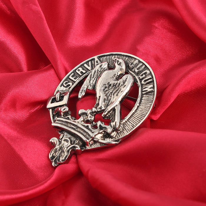 Hay Clan Badge, Kilt Pin, Lapel Pin, Cufflinks, Keyring/Key Fob & Gift Set — Fine Pewter by Art Pewter — Made in Scotland (Shiny Finish) - Heritage Of Scotland - Badge