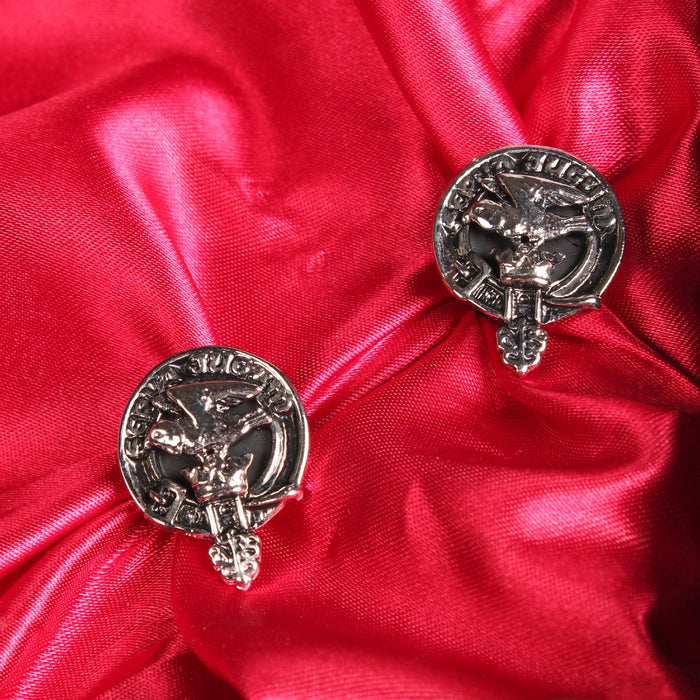 Hay Clan Badge, Kilt Pin, Lapel Pin, Cufflinks, Keyring/Key Fob & Gift Set — Fine Pewter by Art Pewter — Made in Scotland (Shiny Finish) - Heritage Of Scotland - Cufflinks