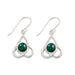 Heathergem Celtic Silver Earrings Se45 - Heritage Of Scotland - NA